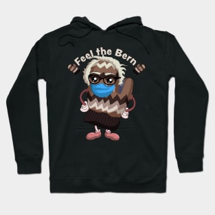 Bernie Sanders Knitted Mitten Feel The Bern Hoodie